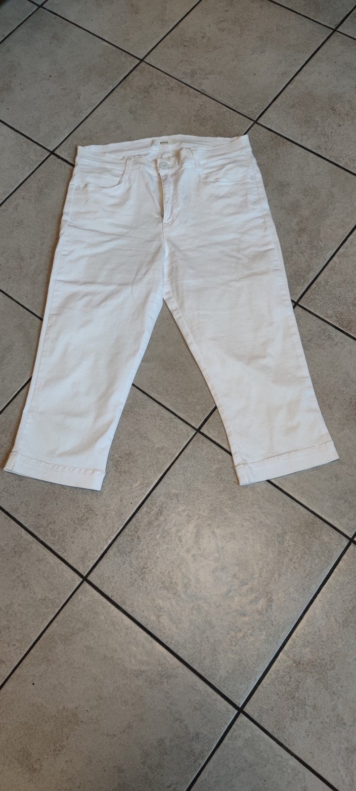 Brax Shakira C Capri Broek Dames Maat 38/40 (M) Wit, Maat 38/40 (M), Brax, Wit, Ophalen of Verzenden