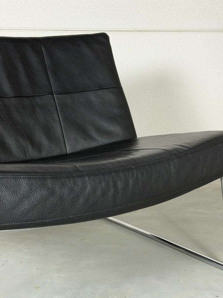Harvink Hebbes fauteuil - zwart leer, Ophalen, Gebruikt, Harvink, Info@harvink.nl