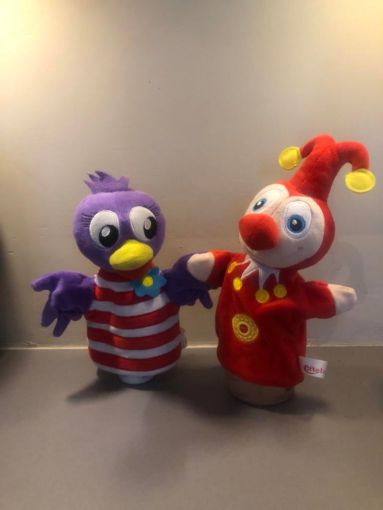 Efteling Jokie en Jet knuffels, Verzamelen, Efteling, Ophalen of Verzenden, Zo goed als nieuw, Beeldje of Poppetje