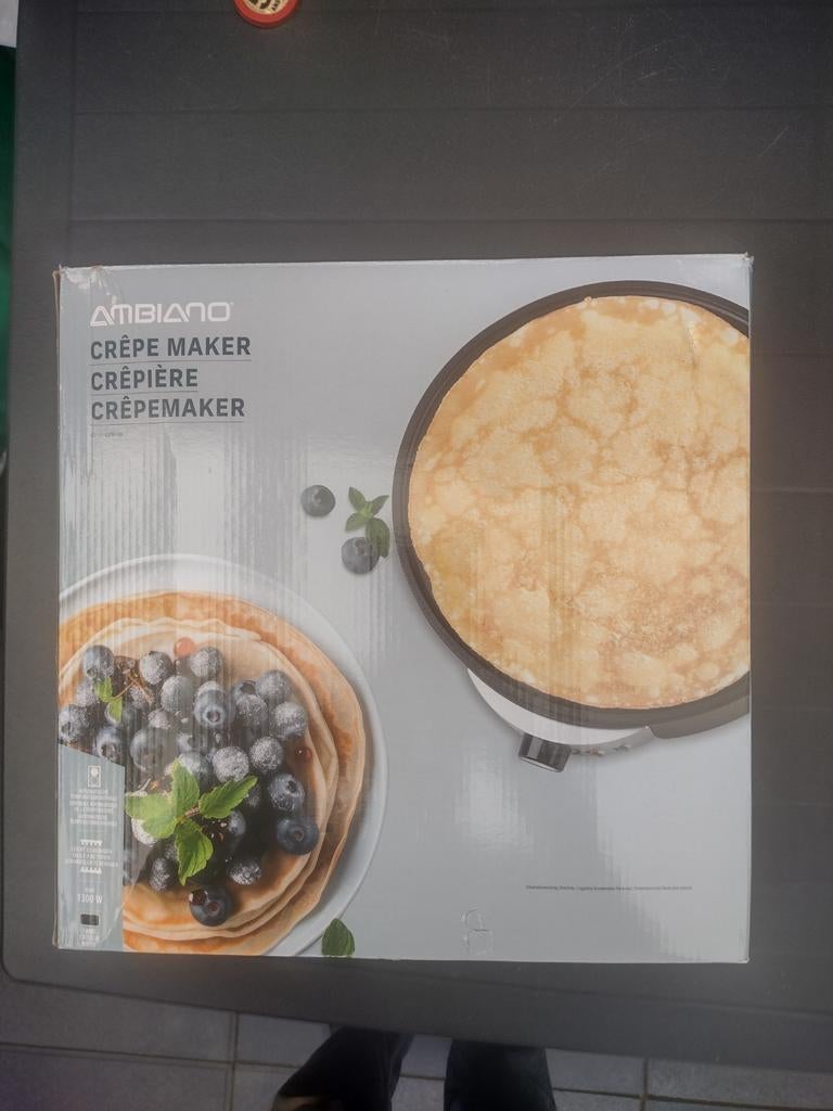 Ambiano Elektrische Crêpe Maker - Pannenkoekenpan, Witgoed en Apparatuur, Ophalen of Verzenden, Nieuw