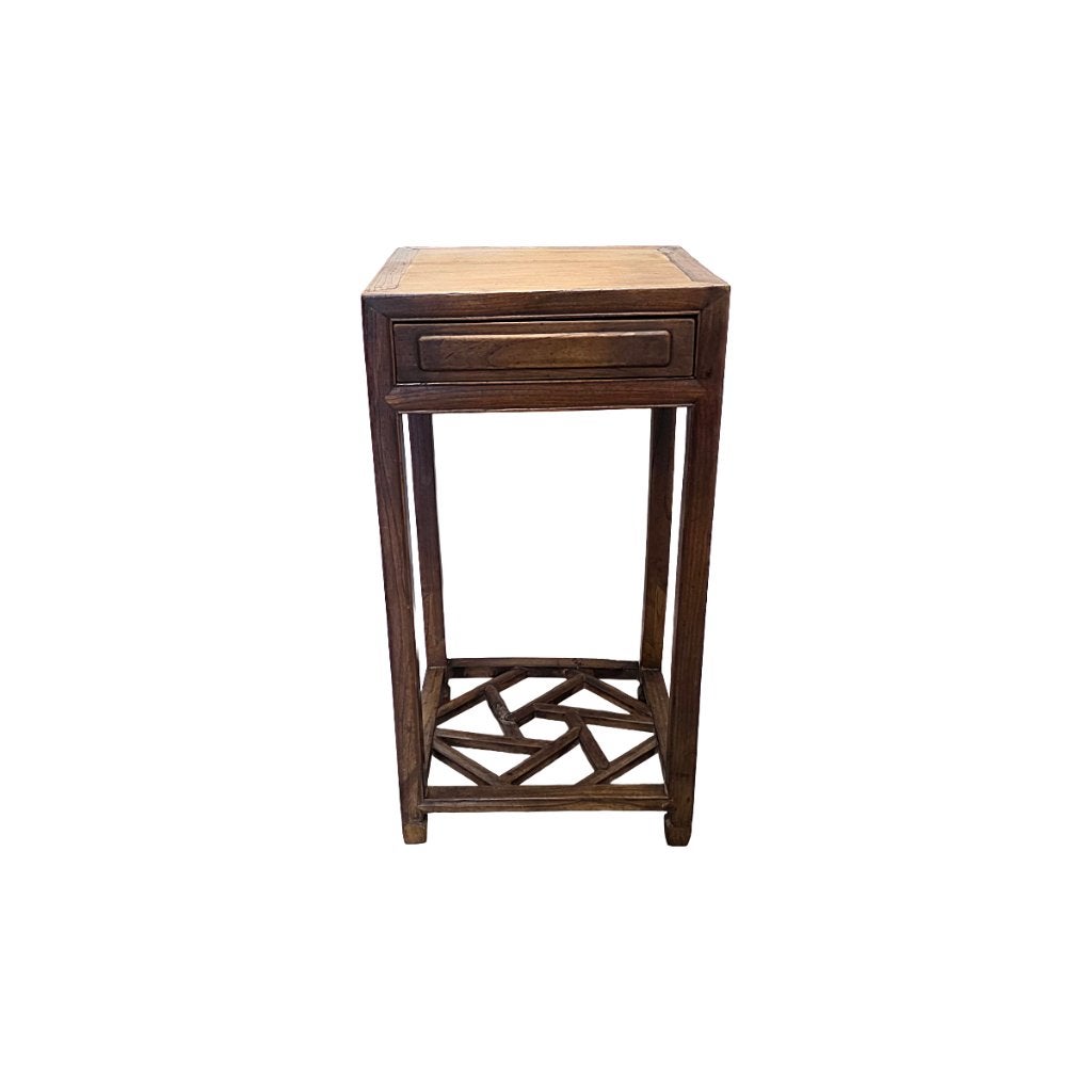Antiek Chinees houten plantentafel, eind 19e eeuw, Ophalen