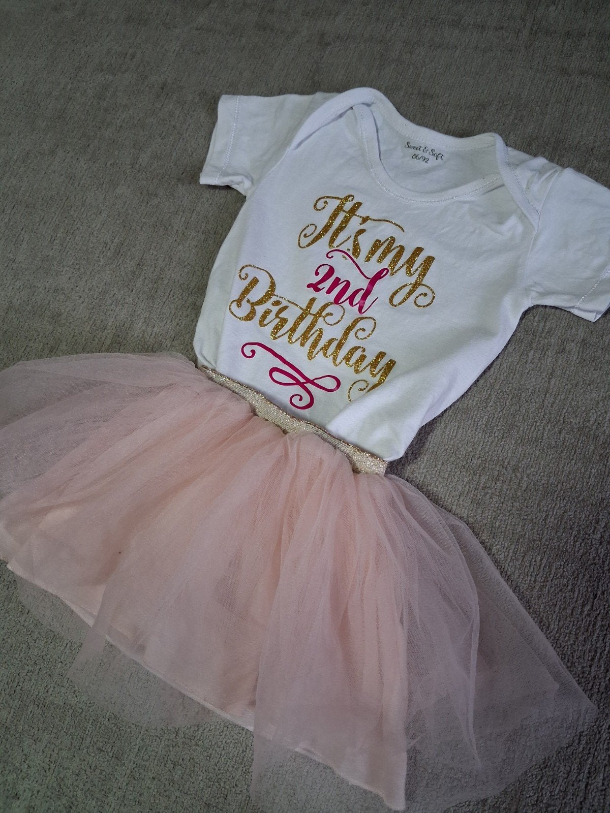 Verjaardagsoutfit meisje maat 86/92 - Zo goed als nieuw, Ophalen of Verzenden, Zo goed als nieuw, Sweet & Soft, Meisje