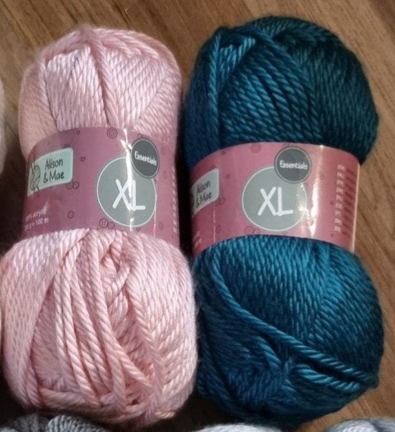 Alison & Mae Essentials XL Wol/Garen - Roze & Petrol, Ophalen of Verzenden, Nieuw, Breien of Haken, Wol of Garen