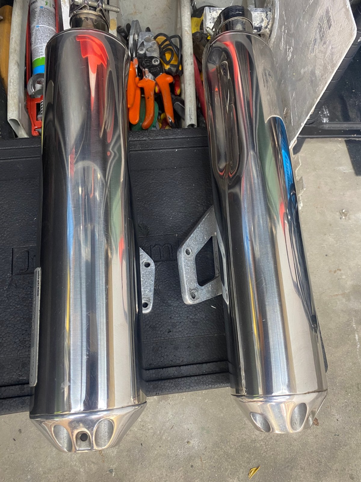 Underseat dual exhaust Suzuki GSXR 1000 K5/K6, Motoren, Ophalen