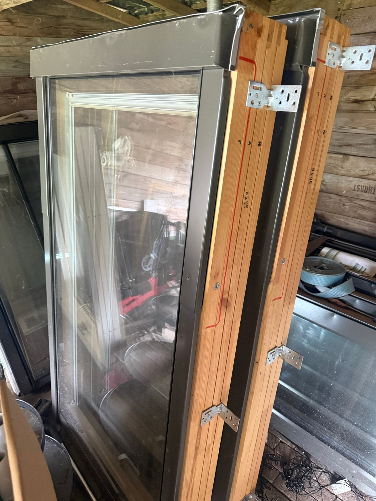 Partij dakramen in een koop - Diverse maten en types, Doe-het-zelf en Verbouw, Glas en Ramen, Gebruikt, 80 tot 120 cm, 120 tot 160 cm
