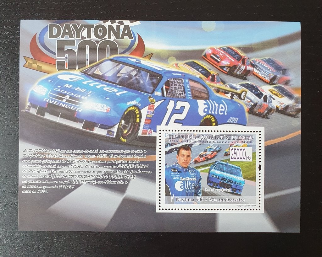 Guinee 2008 Auto Daytona 500 Michel blok 1574 postfris, Verzenden, Postfris, Auto's