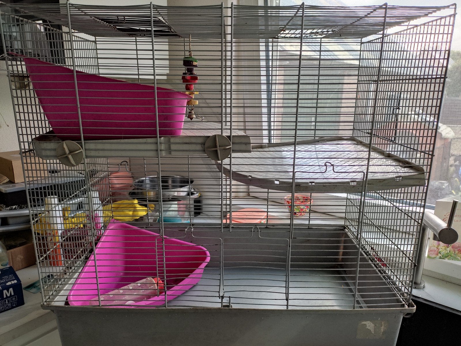 Gebruiksvriendelijke ruime nette ratten kooi en toebehoren, Ophalen of Verzenden, 75 tot 110 cm, Kooi, 90 cm of meer