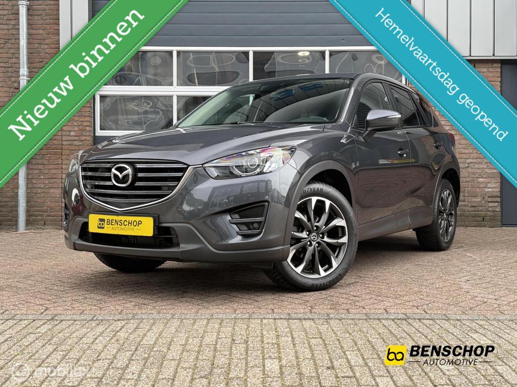 Mazda CX-5 2.0 SkyActiv-G 160 GT-M 4WD Navi Camera Trekhaak, Auto's, Mazda, Automaat, Stof, Zwart, 4 cilinders