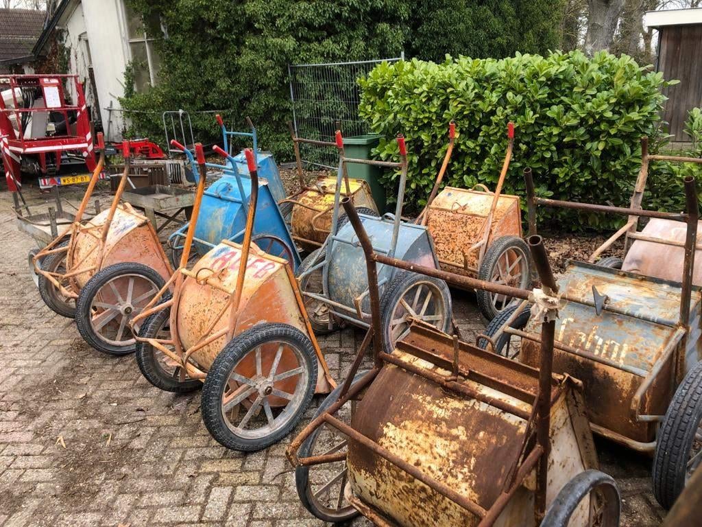 Oude stalen Kruiwagen(s) - Antiek & Decoratie, Antiek en Kunst, Ophalen of Verzenden