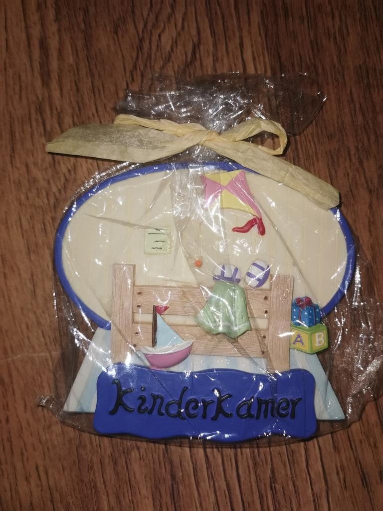 Nieuw kinderkamer deurbord, Kinderen en Baby's, Ophalen of Verzenden, Nieuw, Wanddecoratie