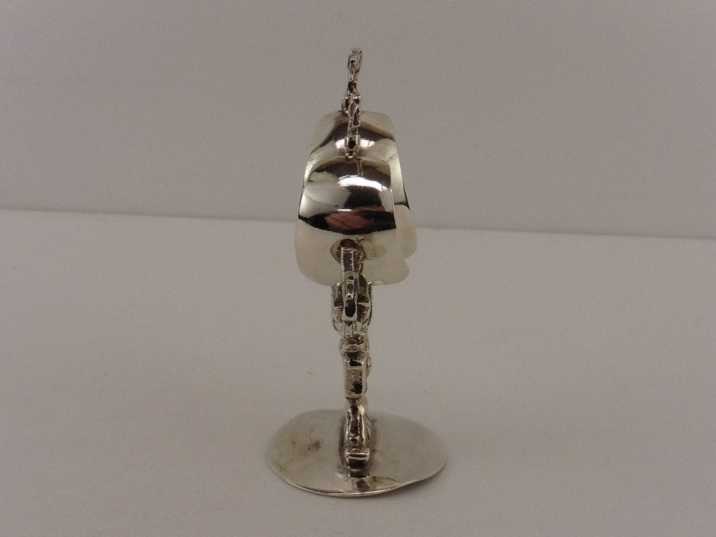 Zilveren miniatuur Zeilschip                            Z116, Ophalen of Verzenden, Zilver