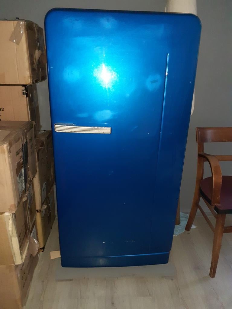 Bosch koelkast,  blauw, niet werkend!, Witgoed en Apparatuur, 200 liter of meer, Ophalen, Zonder vriesvak, 160 cm of meer