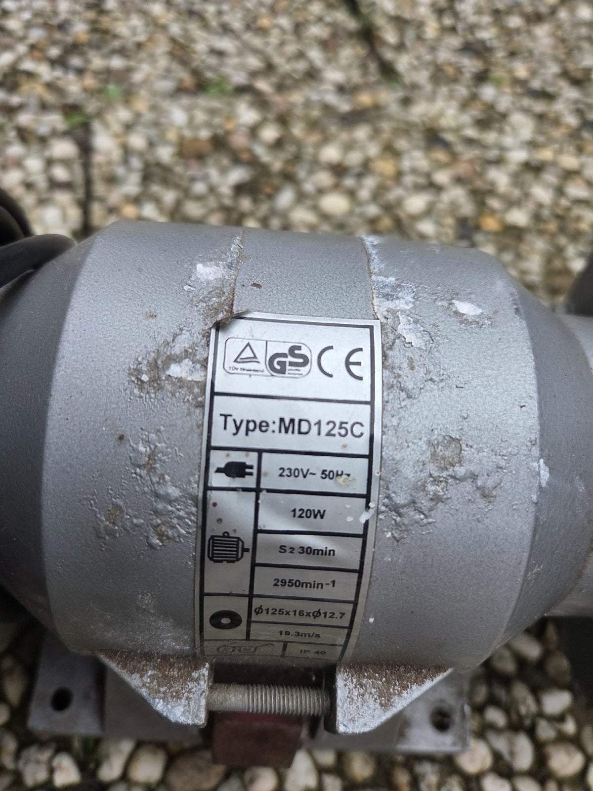 Werkbankslijpmachine MD125C, Ophalen, Gebruikt, Minder dan 700 watt, Werkbankslijpmachine