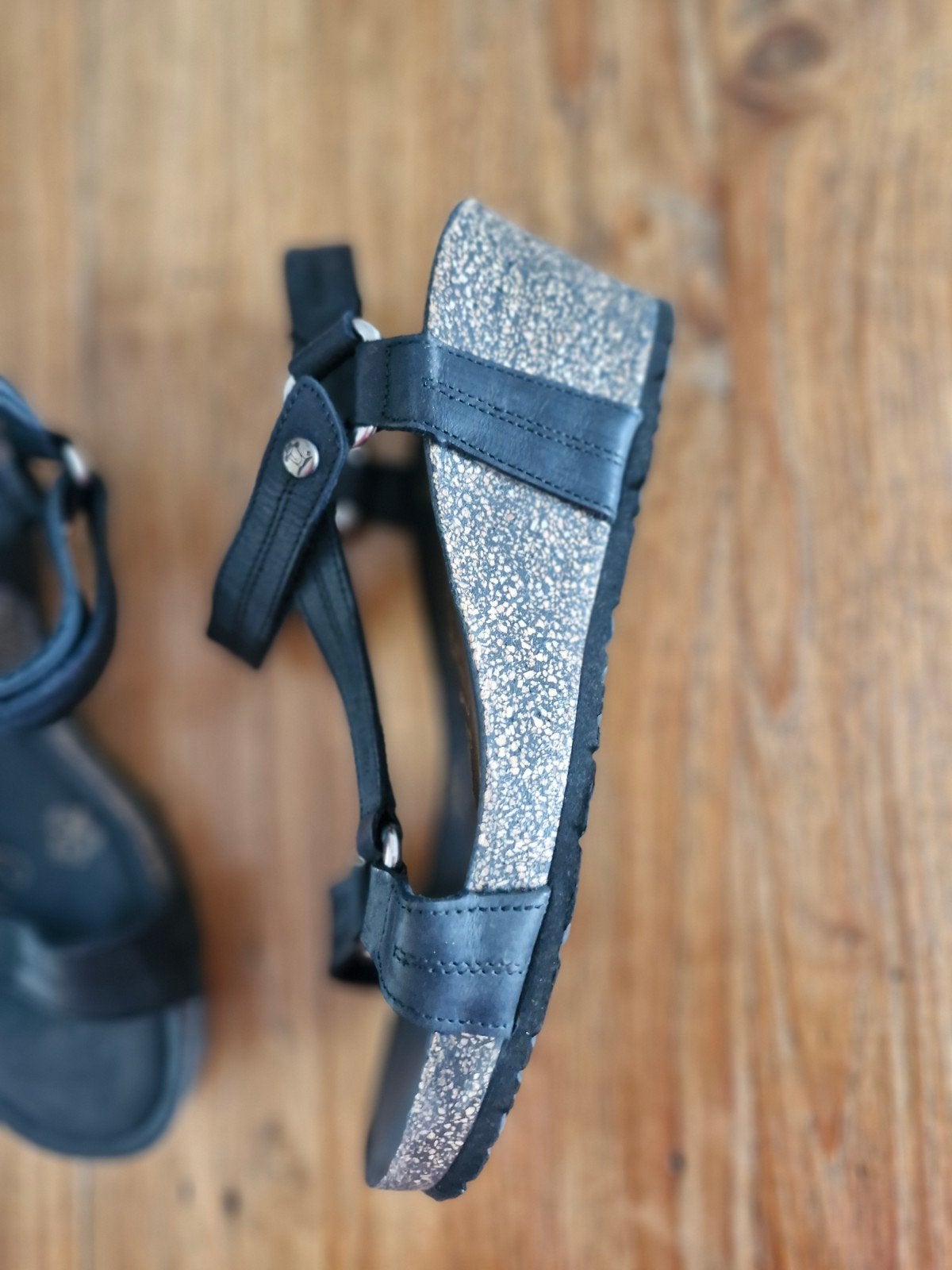 Panama Jack zwarte sandalen met sleehak, Kleding | Dames, Schoenen, Zwart, Zo goed als nieuw, Panama Jack, Sandalen of Muiltjes