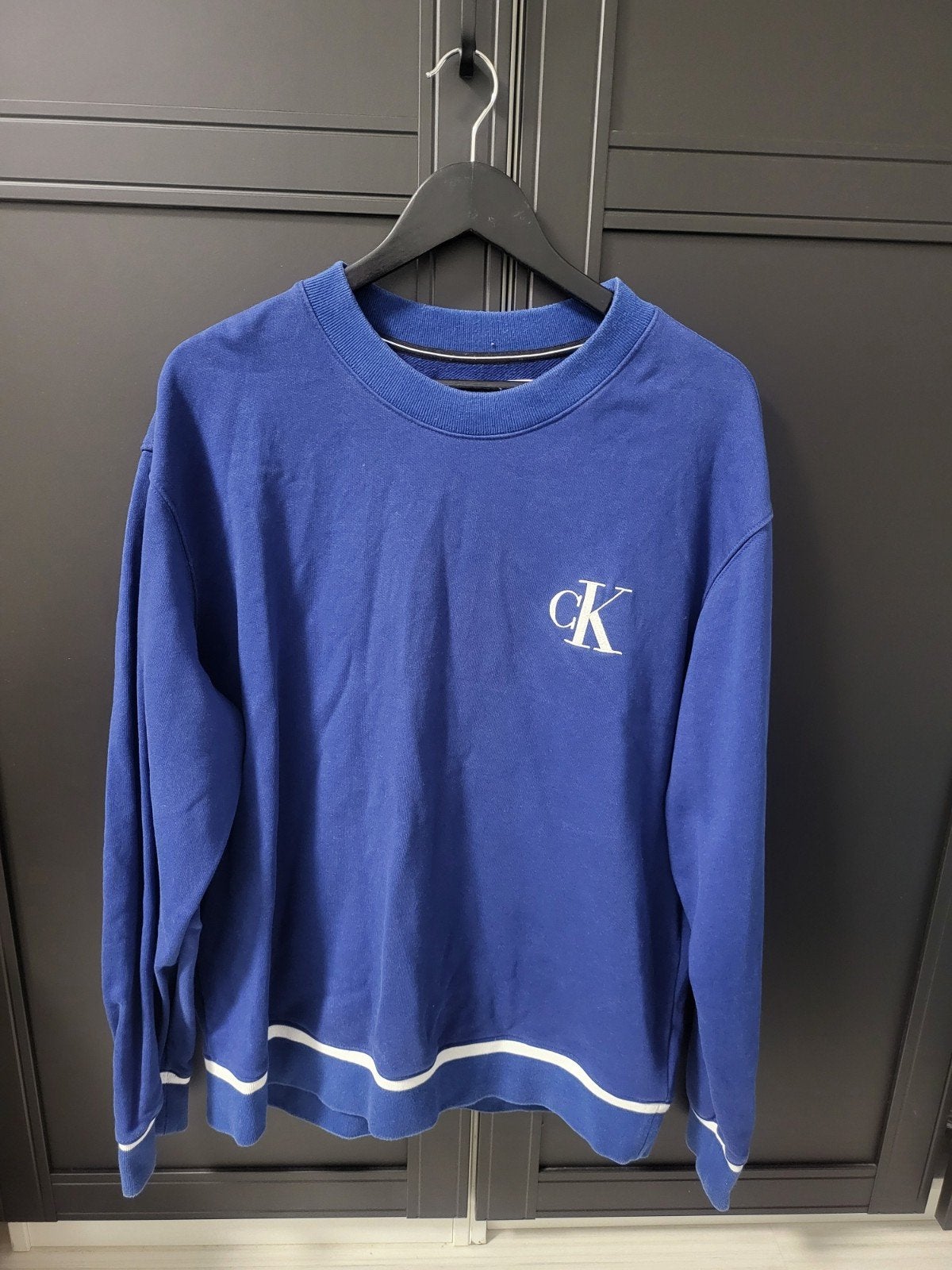 Calvin Klein Jeans sweater blauw - Maat XL, Blauw, Maat 56/58 (XL), Ophalen of Verzenden, Zo goed als nieuw
