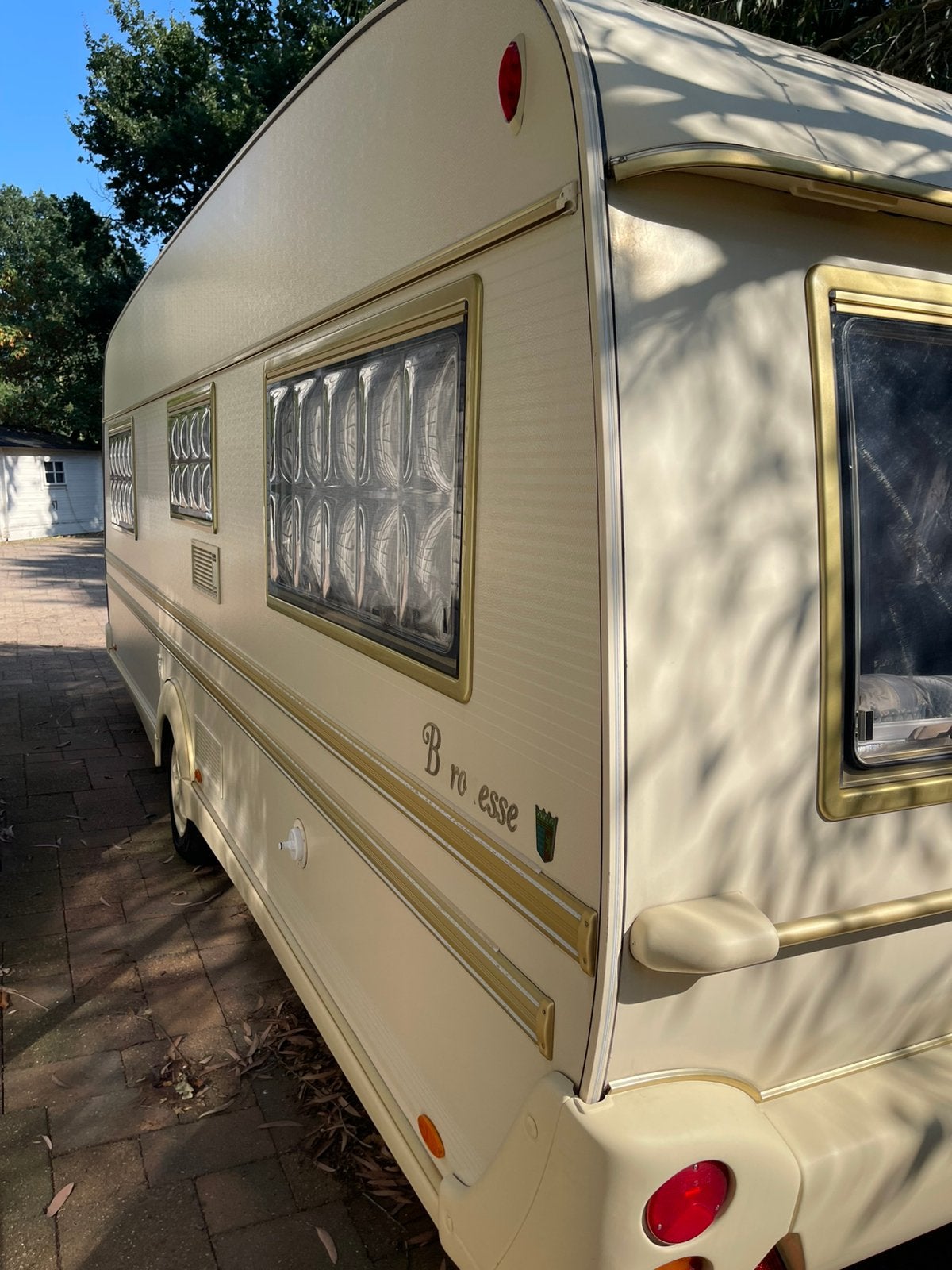 tabbert baronesse 560 zonder hagelschades, Caravans en Kamperen, Rondzit, Tabbert, Frans bed, Bedrijf