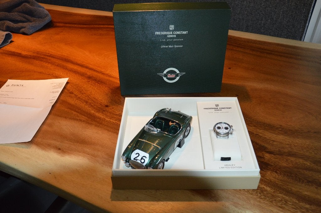 Frederique Constant classics Vintage Rally Healy Chrono ., Sieraden, Tassen en Uiterlijk, Horloges | Heren, Leer, Staal, Polshorloge