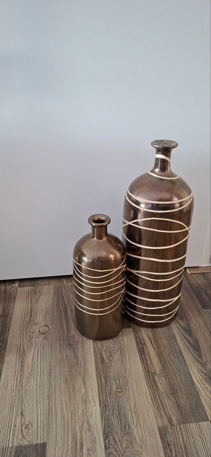 Set van 2 decoratieve vazen met abstract patroon, Ophalen