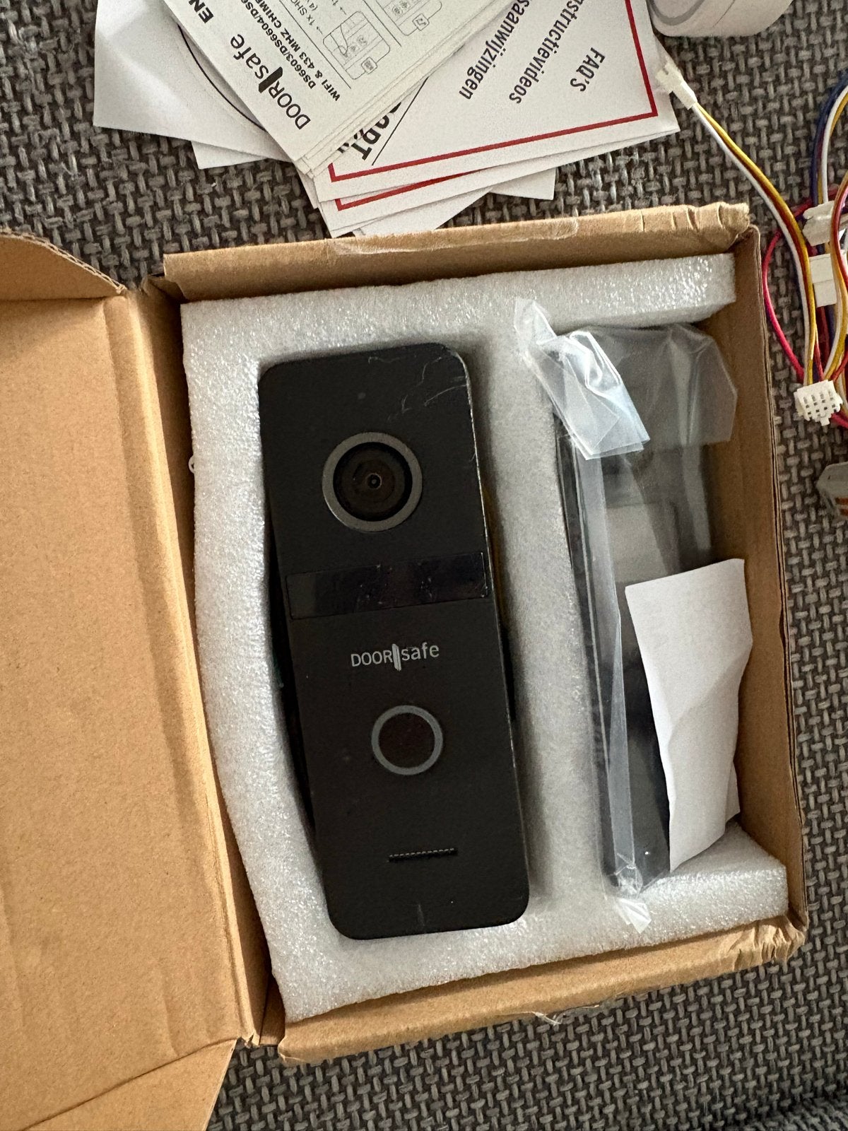 Doorsafe DS6701 slimme videodeurbel met extra chime, Ophalen of Verzenden, Bewegingsdetectiesensor, Zo goed als nieuw, Draadloos