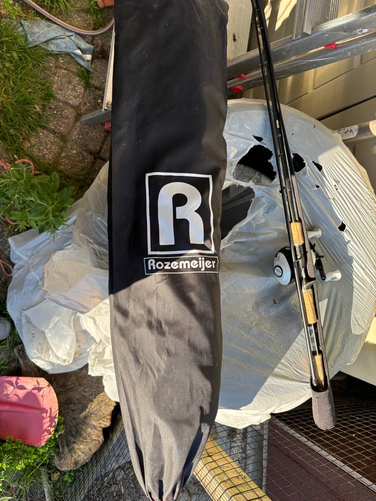 Roze Meijer schepnet, Watersport en Boten, Hengelsport | Algemeen, Ophalen, Gebruikt, Werphengel