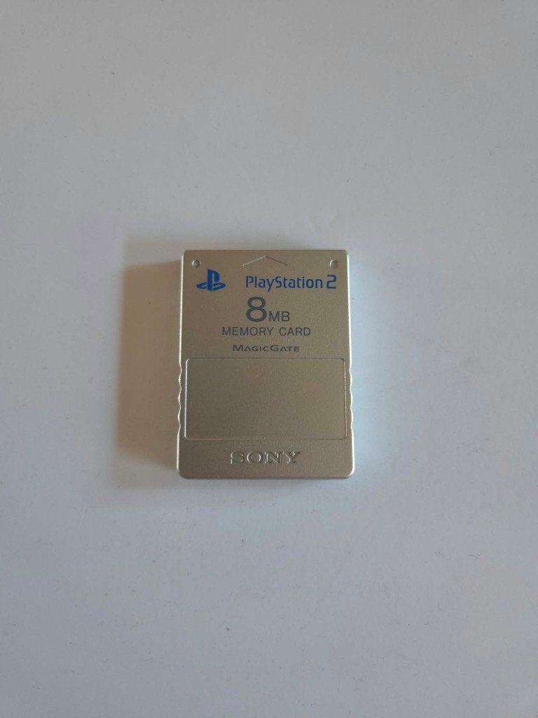 Playstation 2 (PS2) - Memorycard 8MB Zilver Origineel, Ophalen of Verzenden, Zo goed als nieuw, Geheugenkaart, PlayStation 2
