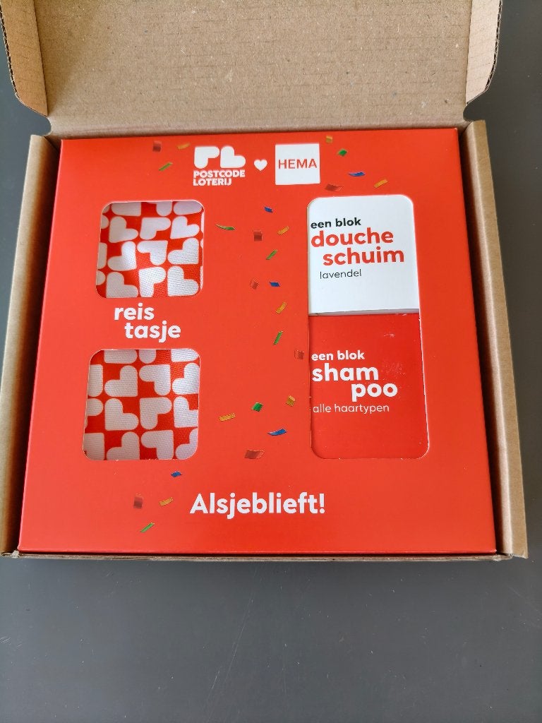 Postcode loterij pakketje (nieuw), Ophalen of Verzenden, Nieuw, Overige typen