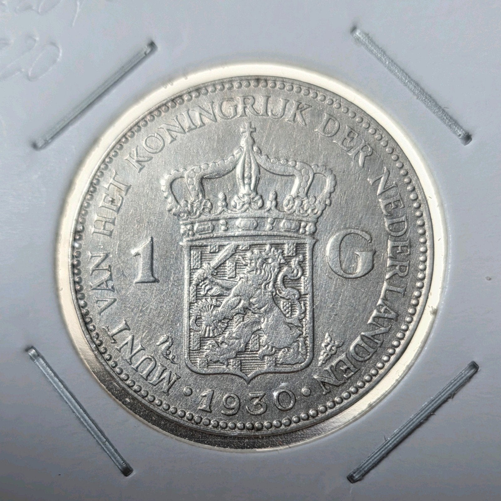 1 gulden 1930 Nederland, Postzegels en Munten, Munten | Nederland, 1 gulden, Verzenden, Zilver, Koningin Wilhelmina