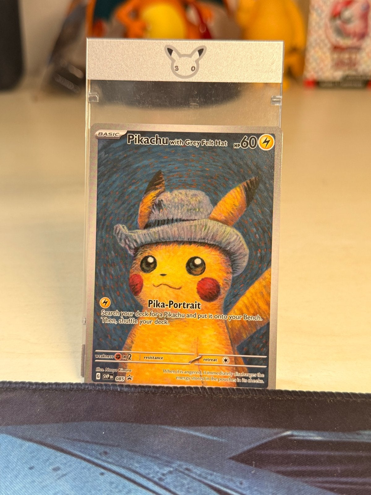 Pikachu van Gogh 085 Promo Kaart - NM, PSA 10 potentie, Ophalen of Verzenden, Zo goed als nieuw, Losse kaart