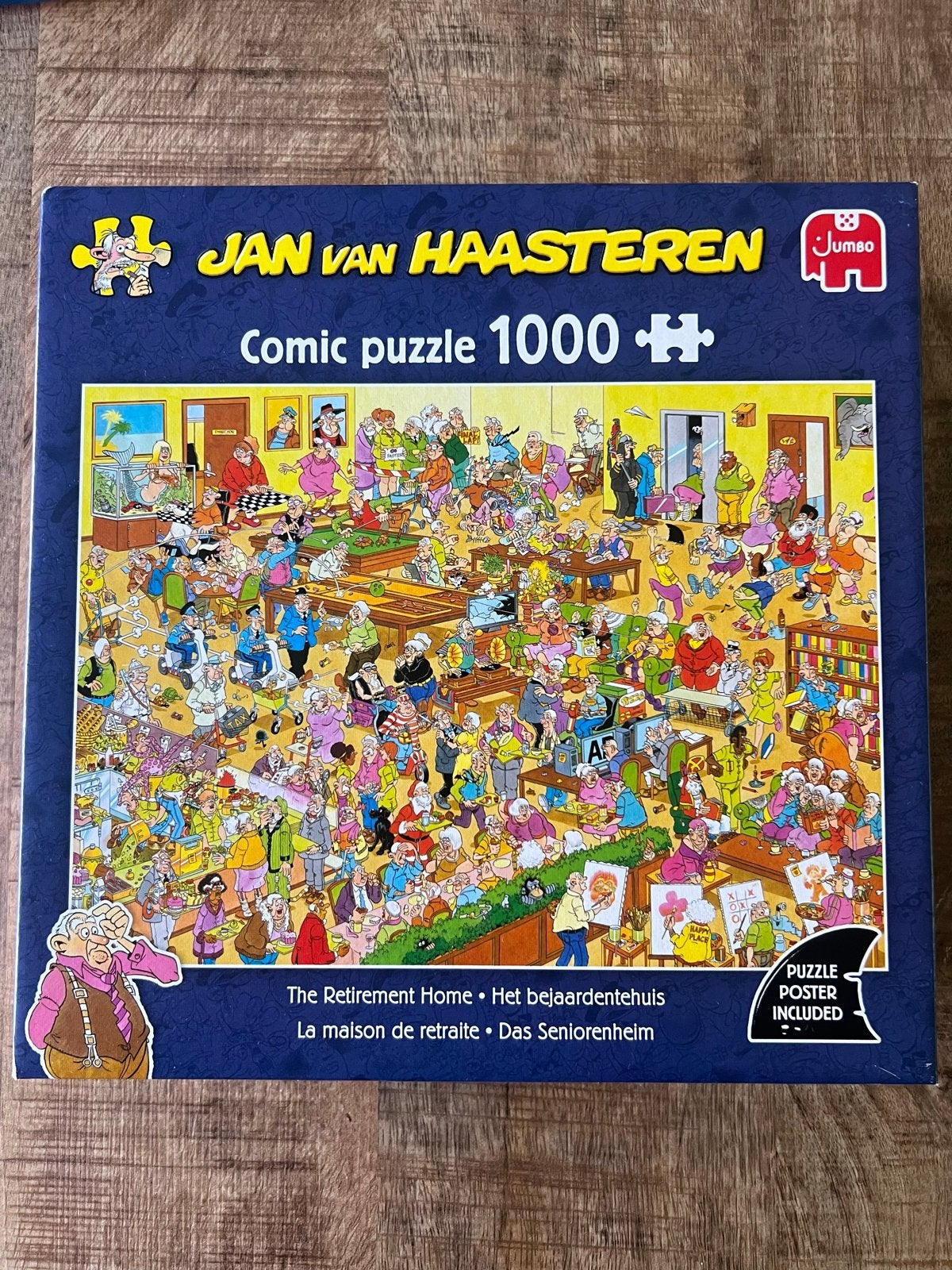 Jan van Haasteren Comic Puzzel 1000 Stukjes Bejaardentehuis, Ophalen, 500 t/m 1500 stukjes, Zo goed als nieuw, Legpuzzel