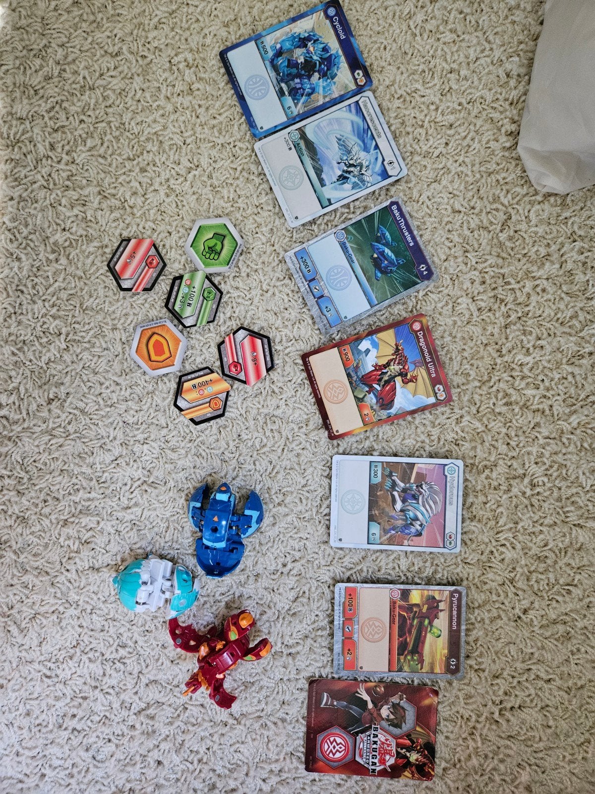 Bakugan Battle Brawlers Set met Kaarten en Figuren, Ophalen of Verzenden, Gebruikt