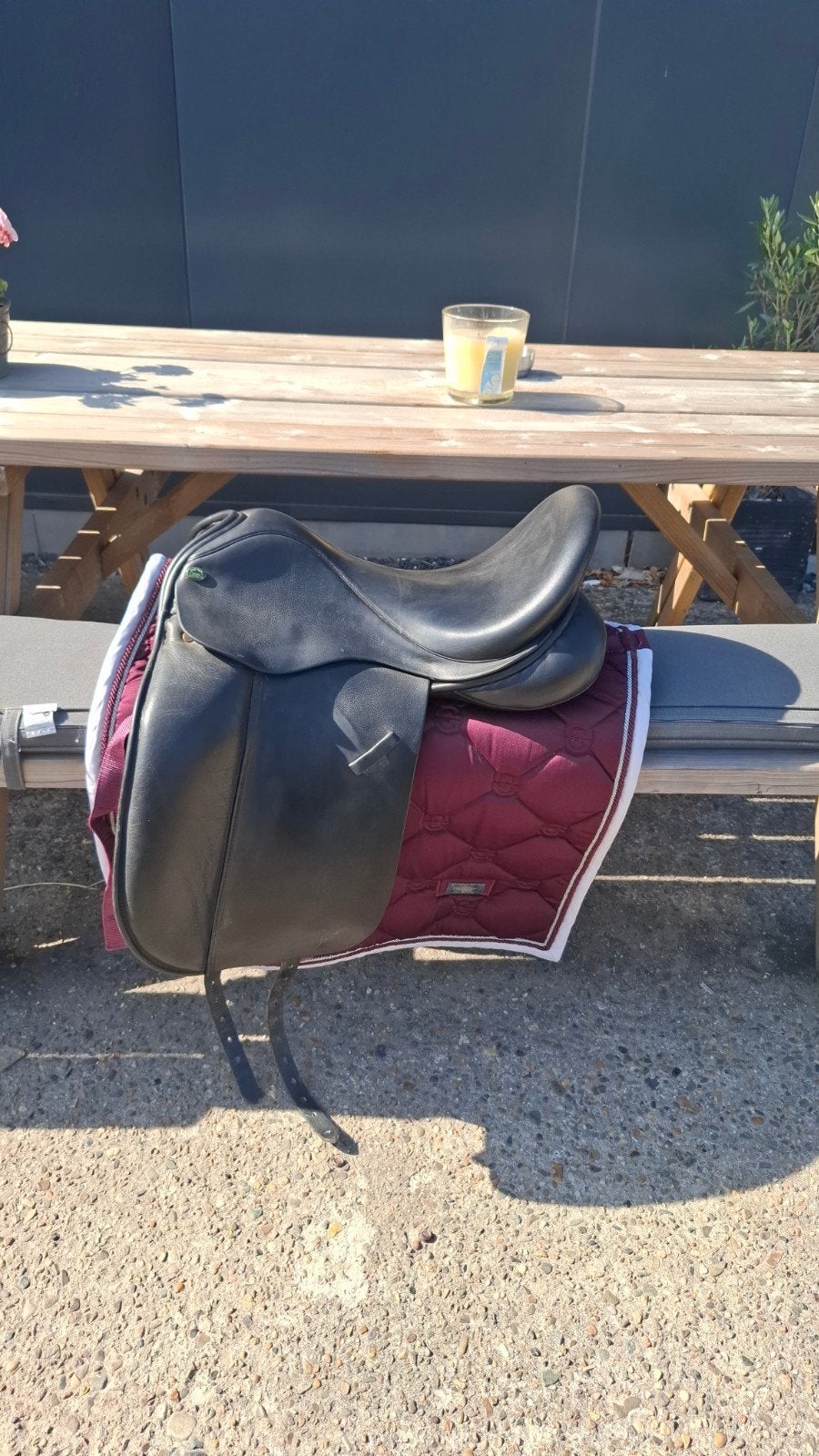 IDEAL GRACE DRESSUURZADEL 17.5 INCH, L (17.5 inch), Dressuur, Overige merken, Ophalen of Verzenden