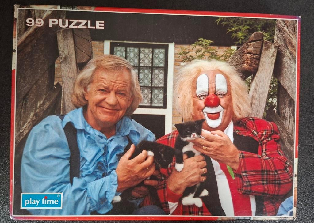 Bassie & Adriaan puzzel ( Vintage) 99 stukken Playtime, Ophalen of Verzenden, Gebruikt, Overige typen