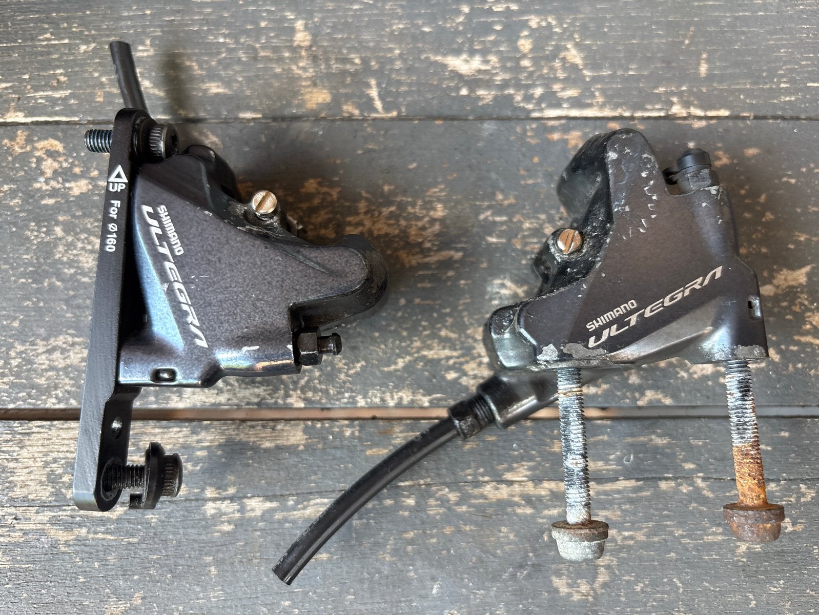 Shimano Ultegra BR-R8070 remklauw voor en achter gebruikt, Remmen, Gebruikt, Ophalen of Verzenden, Aluminium