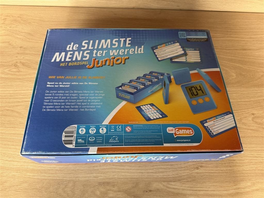 De slimste mens ter wereld junior - S7166, Hobby en Vrije tijd, Gezelschapsspellen | Bordspellen, Ophalen of Verzenden, Zo goed als nieuw