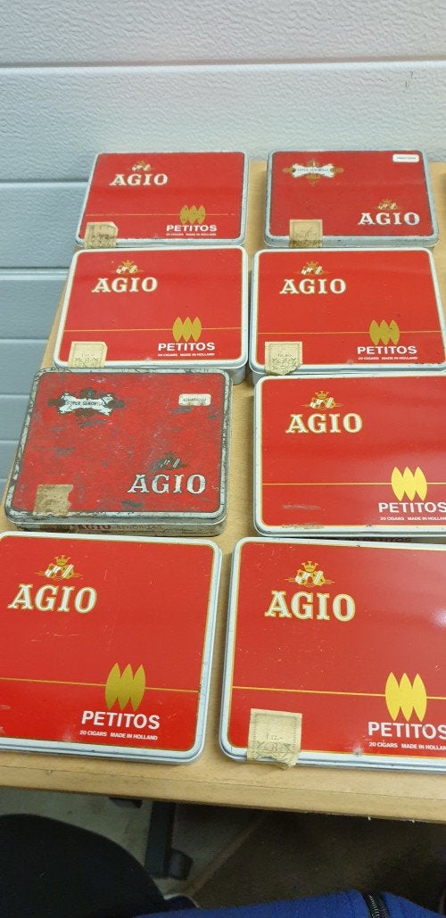 sigarenblikjes agio willem2 ritmeester havana, Ophalen of Verzenden