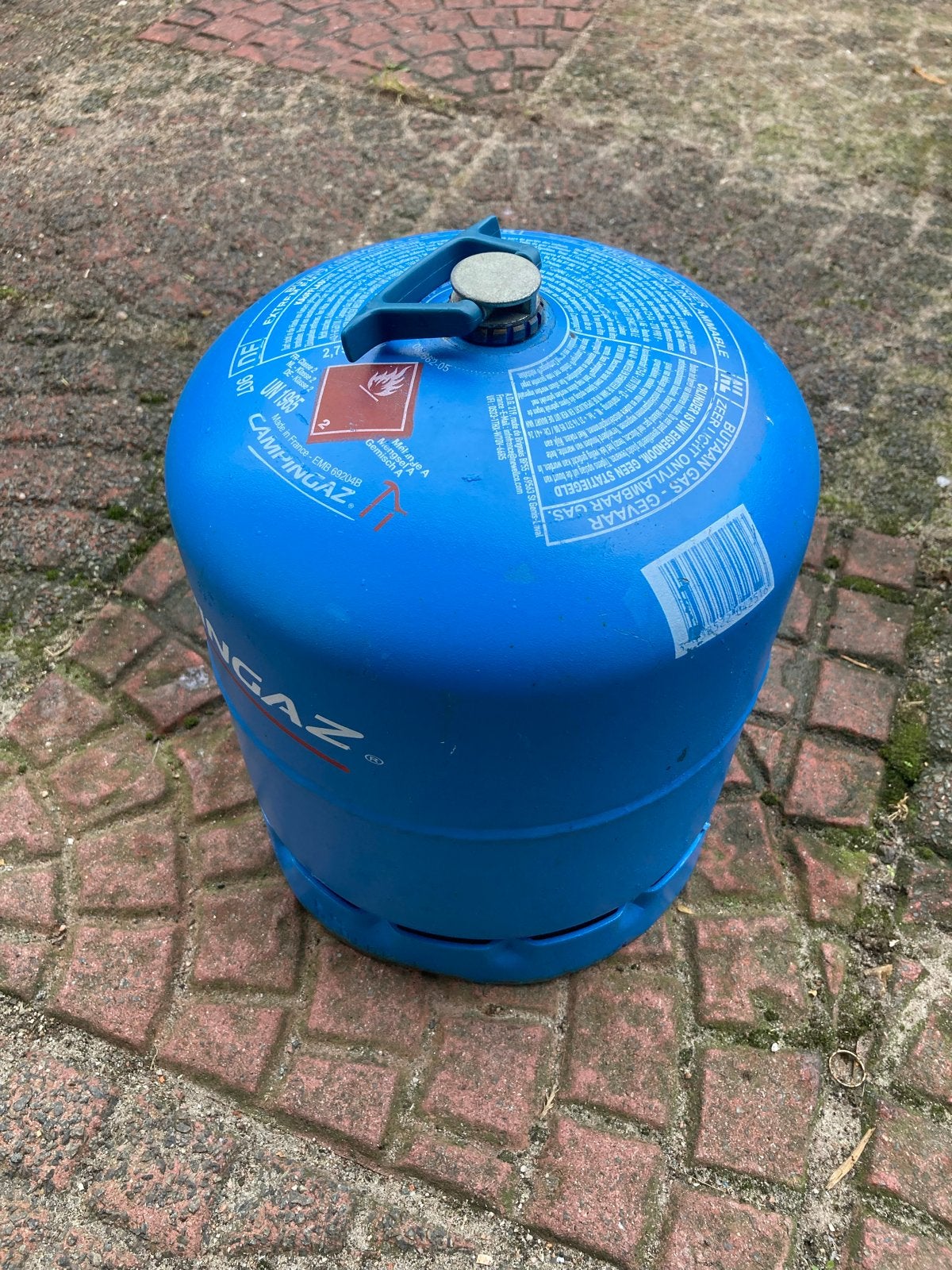 Lege Campingaz 907 gasfles, Caravans en Kamperen, Ophalen, Gebruikt