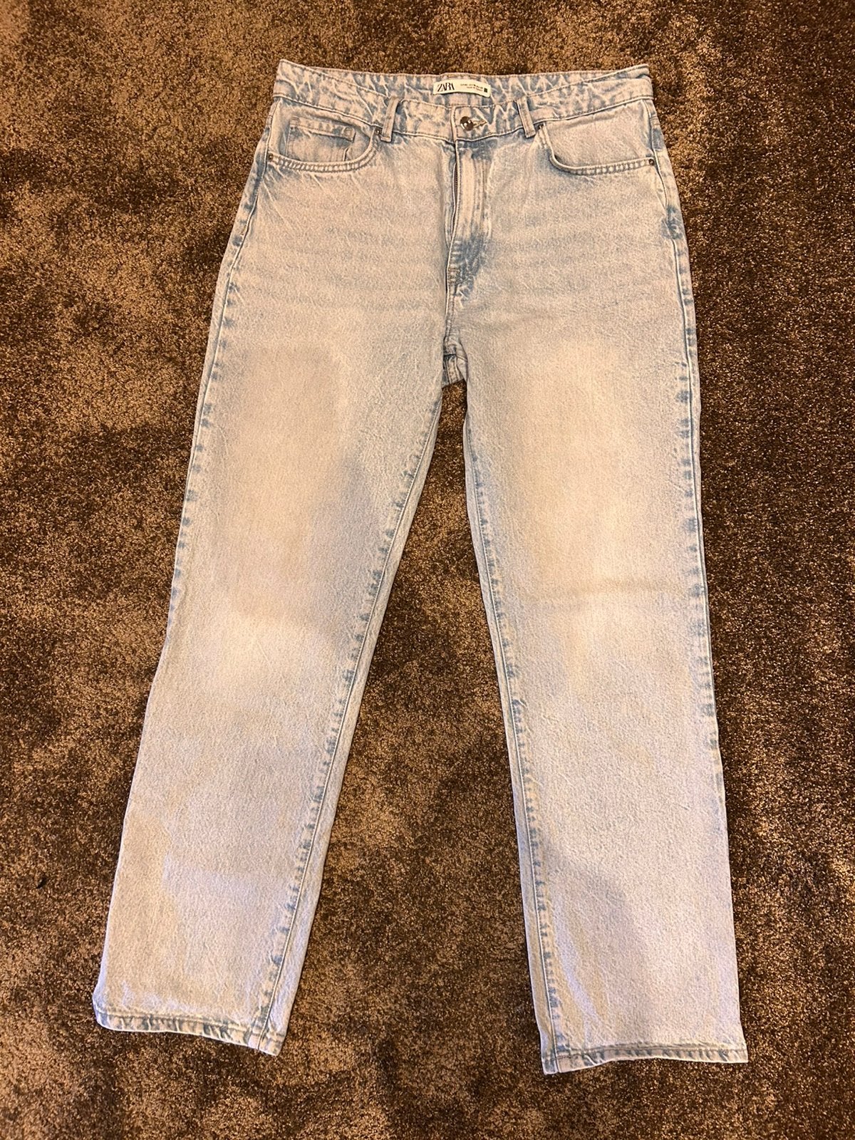 Zara spijkerbroek 42, Kleding | Dames, Spijkerbroeken en Jeans, Verzenden, Gedragen, Blauw, W33 - W36 (confectie 42/44)