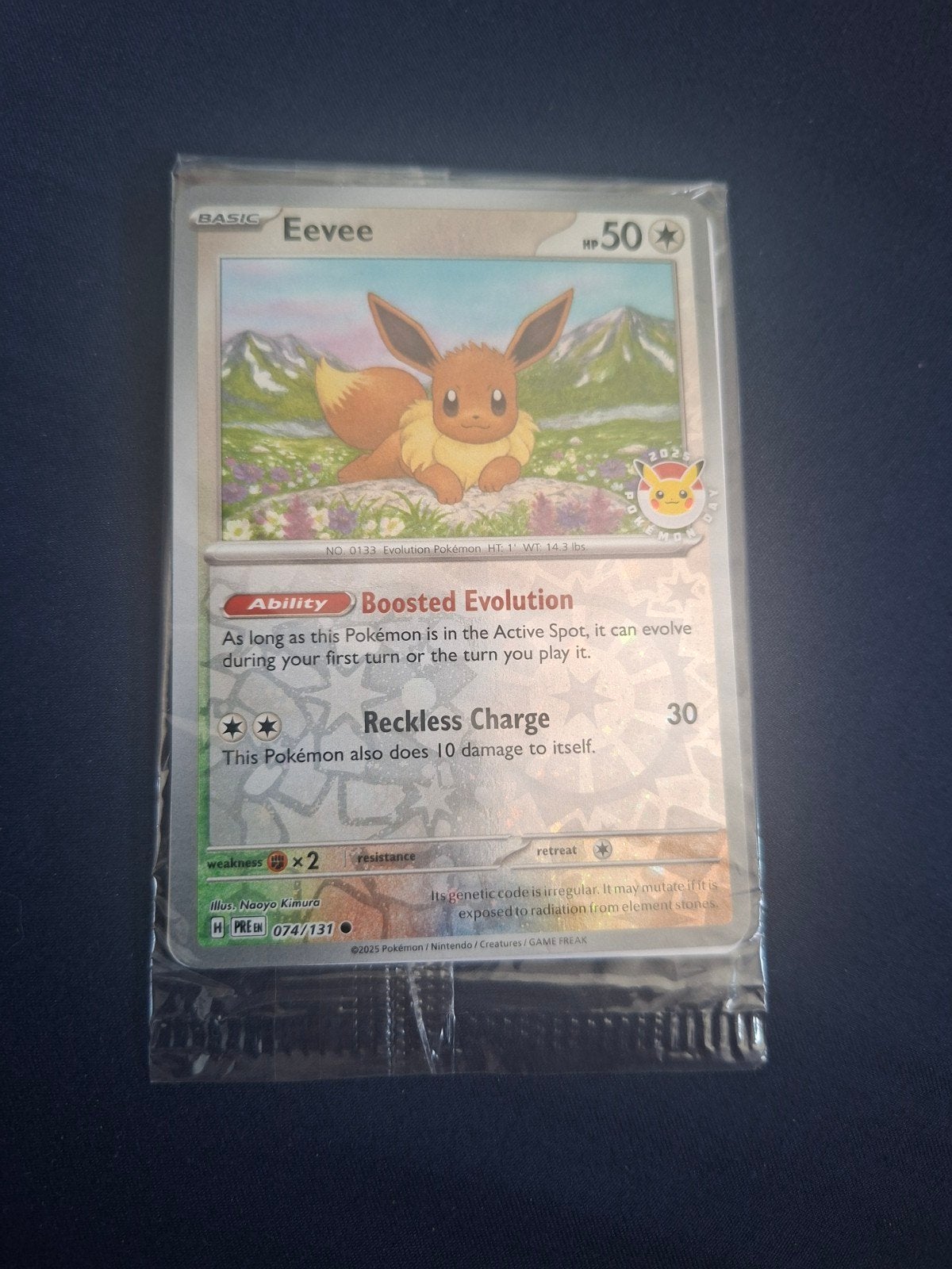 Pokemon eevee promo pokemon day 2025, Ophalen of Verzenden, Zo goed als nieuw, Losse kaart