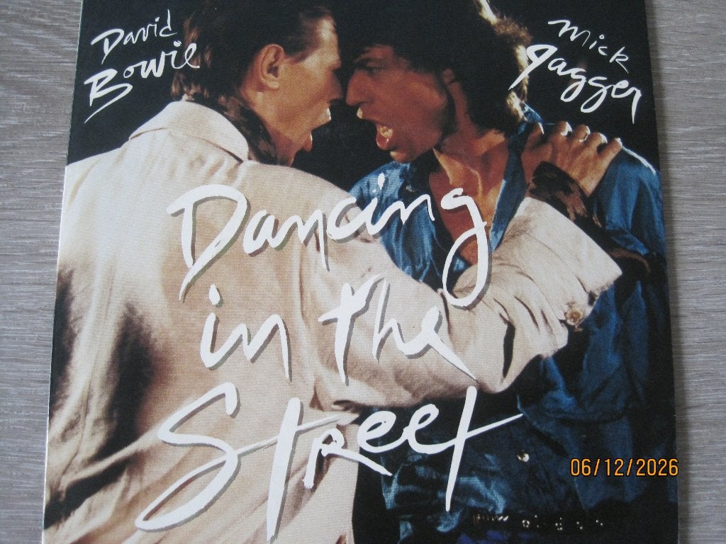 David Bowie / Mick Jagger  -  Dancing in the street, Fotohoes, Ophalen of Verzenden, Gebruikt, Rock en Metal