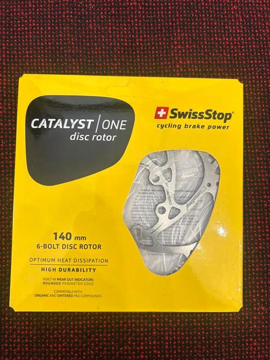 Schijfremmen 140 mm 6 gaats van swisstop, De ruyterstraat 86, Overige typen, Zo goed als nieuw, Cycling@steenbergen.cc