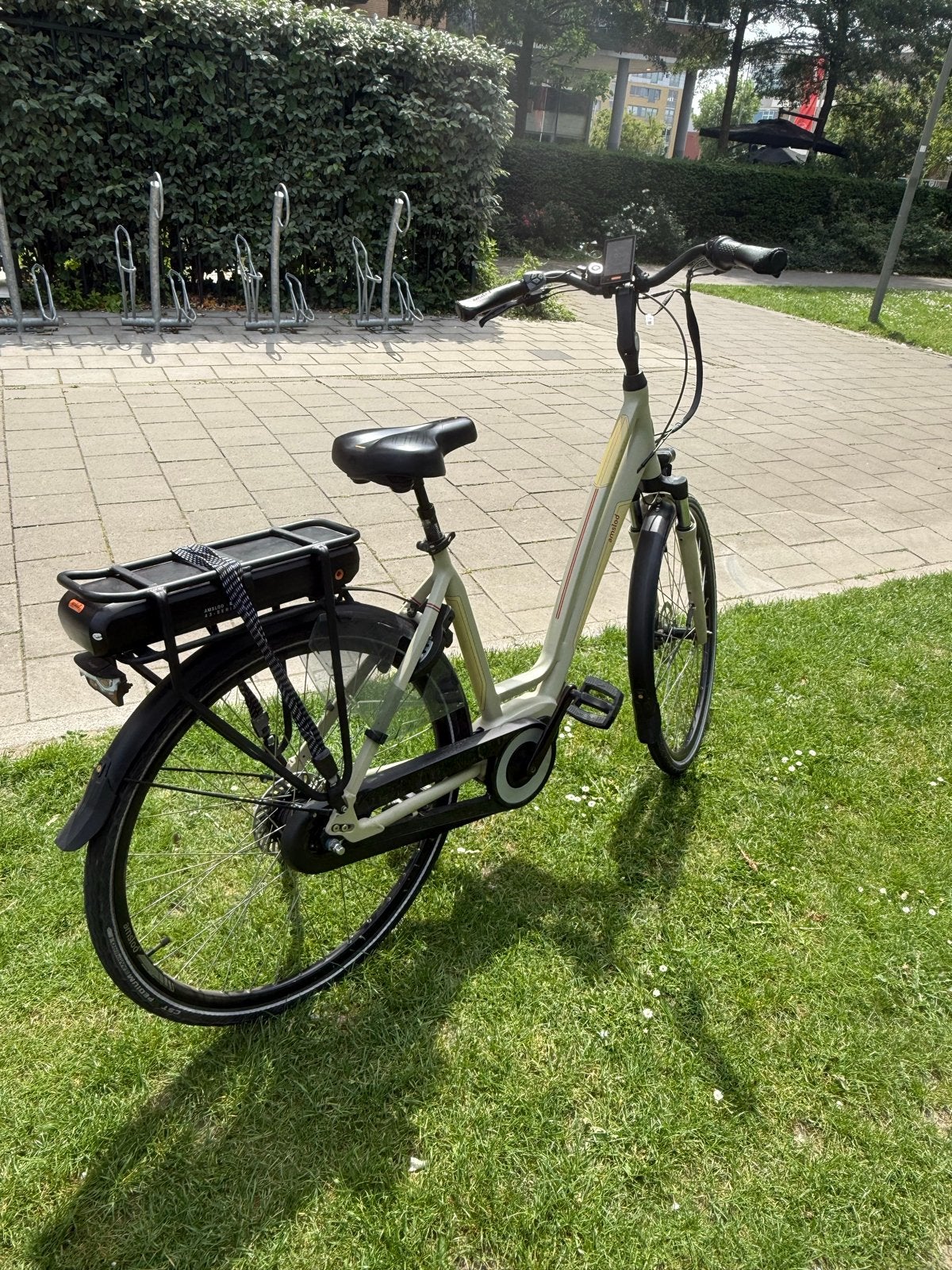 Amslod elektrische fiets, Gebruikt, 51 tot 55 cm, 50 km per accu of meer, Ophalen