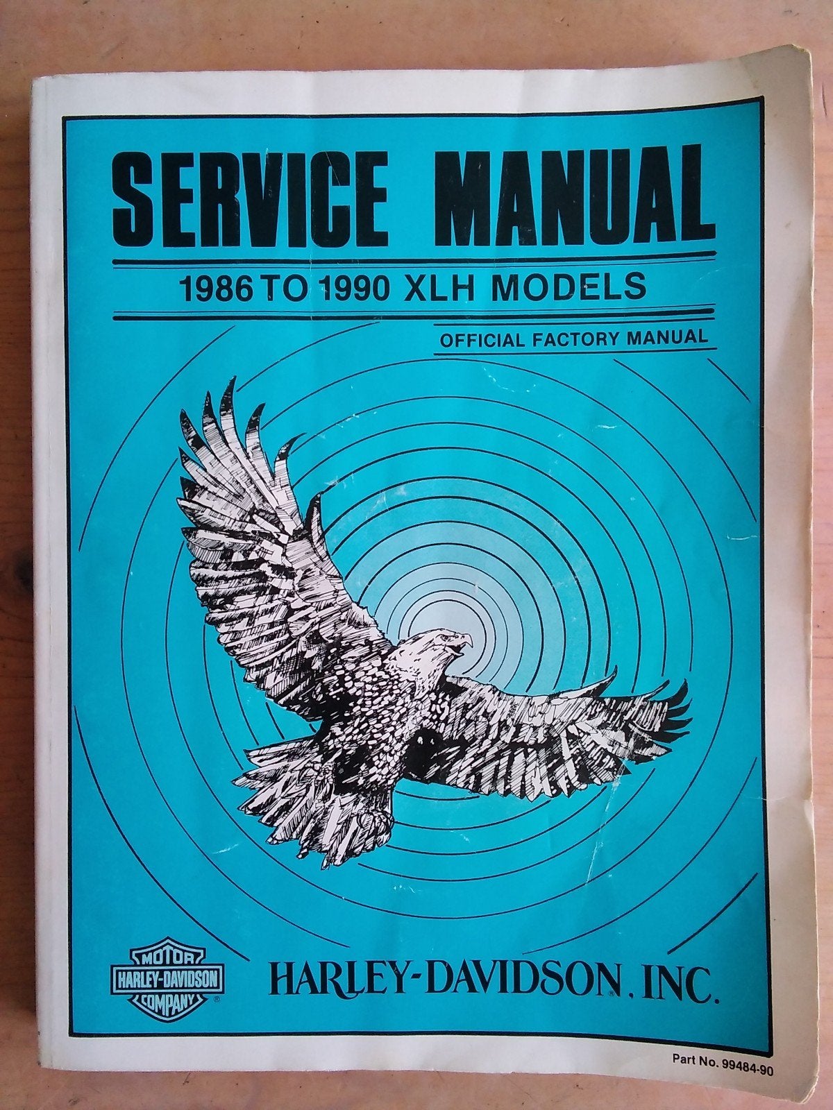 Harley-Davidson 1986 to 1990 XLH Models Service manual, Verzenden
