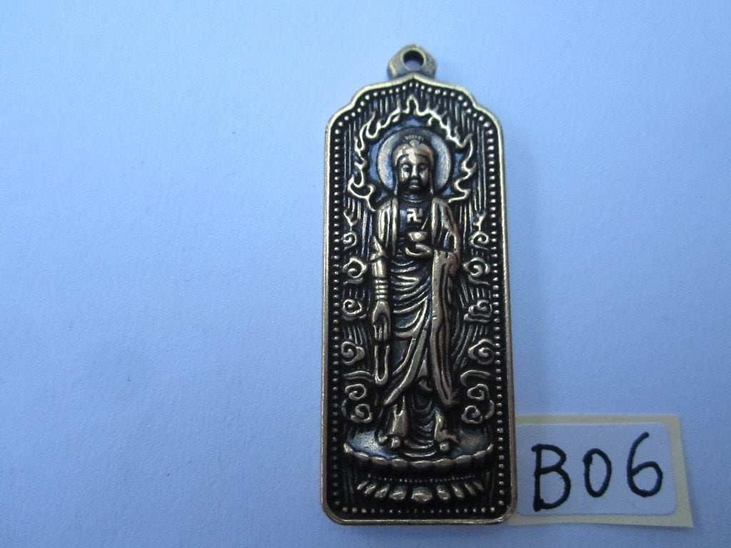 Oude chinees /chinese bronze hanger Boeddha B06, Sieraden, Tassen en Uiterlijk, Kettinghangers, Ophalen of Verzenden, Gebruikt