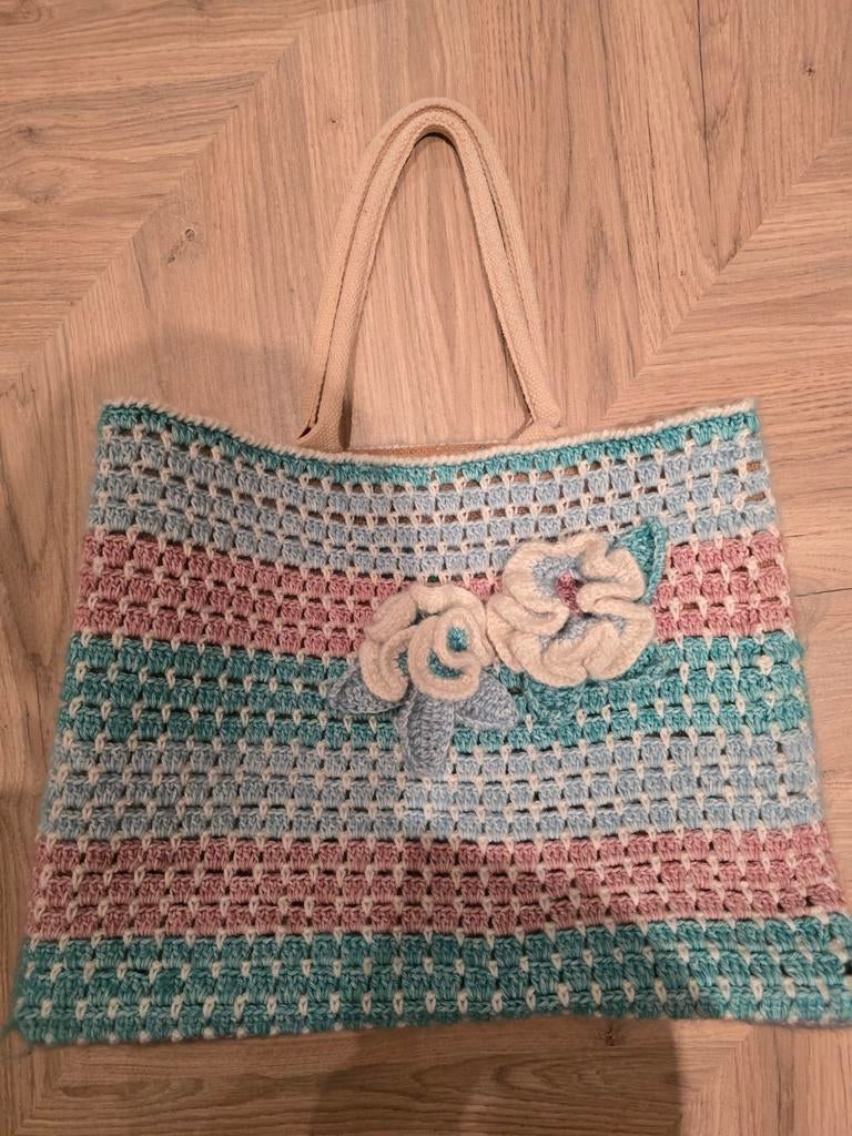 Gehaakte shopper, handgemaakt, Sieraden, Tassen en Uiterlijk, Tassen | Damestassen, Ophalen of Verzenden, Nieuw