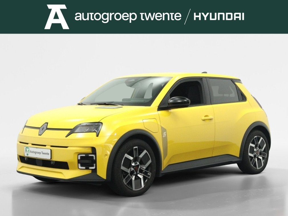 Renault 5 Urban Range techno 40 kWh | Private lease 519,- P., 12 maanden, Gebruikt, Geel, Automatische klimaatregeling