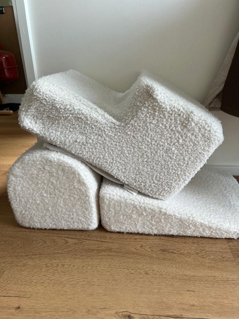 Klimblokken / speelblokken speelset schuim teddystof, Ophalen, Gebruikt, Overige typen