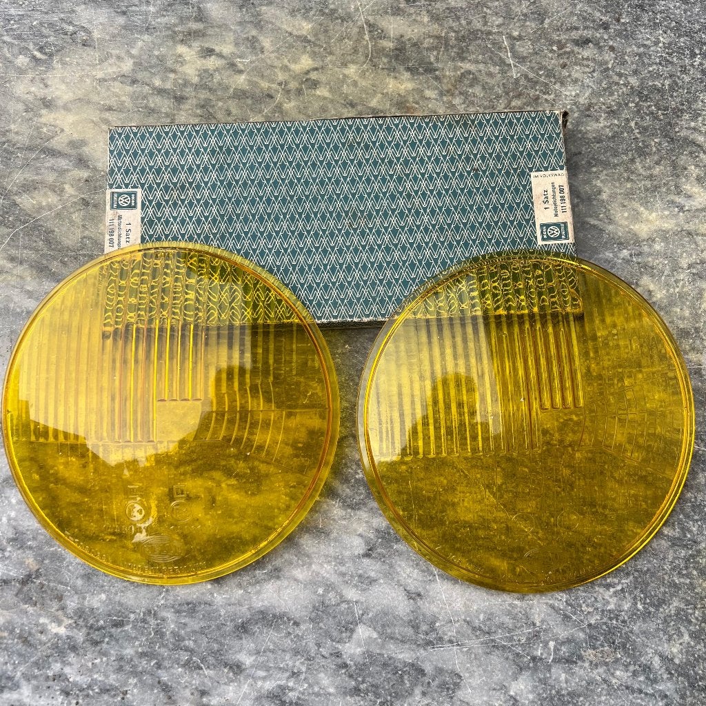 VW HELLA gele koplampglazen Beetle, Ophalen of Verzenden, Gebruikt