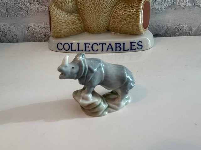 Wade Engeland Porselein Whimsies Rhinoceros (set 4) - 1955, Verzamelen, Ophalen of Verzenden, Nieuw, Dier