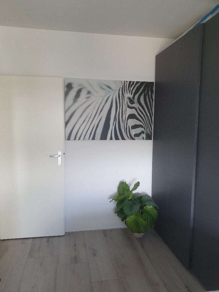 HASVIK schuifdeur donkergrijs 200x236 cm, Ophalen, Gebruikt, 200 cm of meer, 200 cm of meer