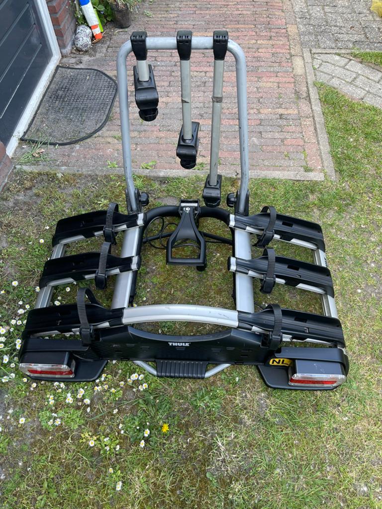 Thule kantelbare Fietsendrager voor 3 fietsen - Gebruikt, Auto diversen, Fietsendragers, Ophalen, 3 fietsen of meer, Zo goed als nieuw